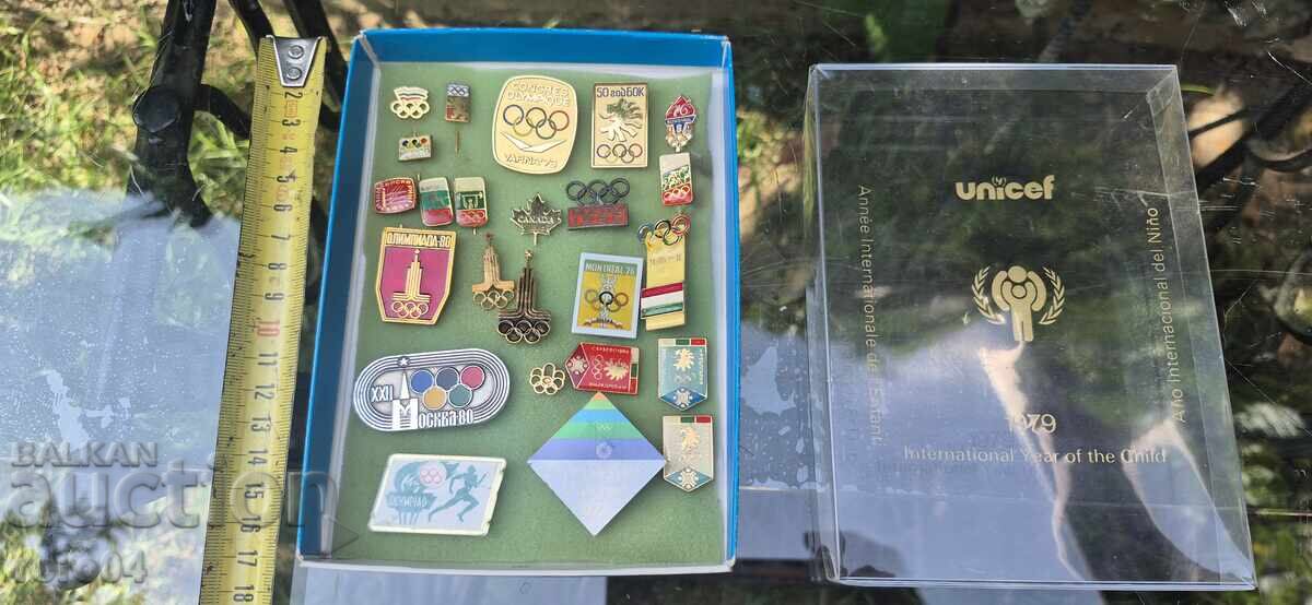 ОЛИМПИЙСКИ ЗНАЧКИ с цена 125.00 лв. | € 63.91 ОЛИМПИЙСКИ ЗНАЧКИ с цена 125.00 лв. | € 63.91