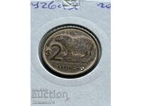 2 pesos 2012 Uruguay