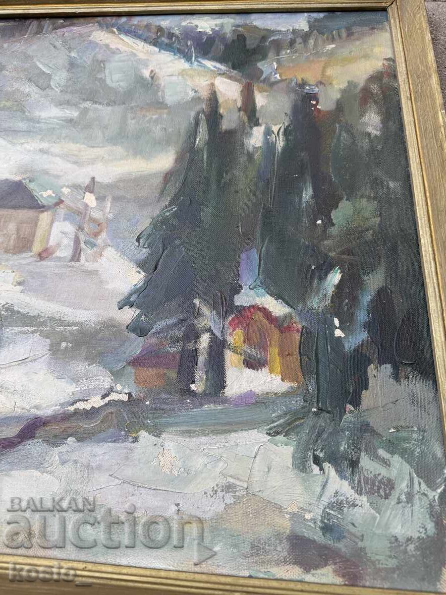 Παράδοση Παλιά ζωγραφική ελαιογραφία υπογεγραμμένη