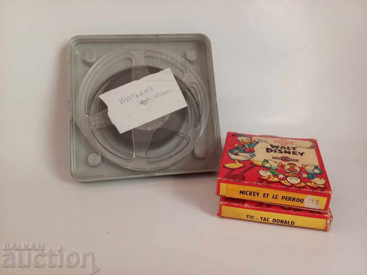 Delivery of Old 8mm film reels animation and western