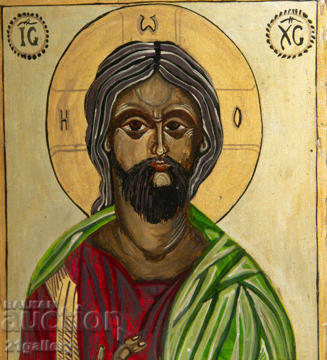 Доставка на Ръчно рисувана икона, темперни бои,  Иисус Христос