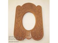 Vechi cadru de lemn rusesc, creație de tranșee de soldat, Primul Război Mondial