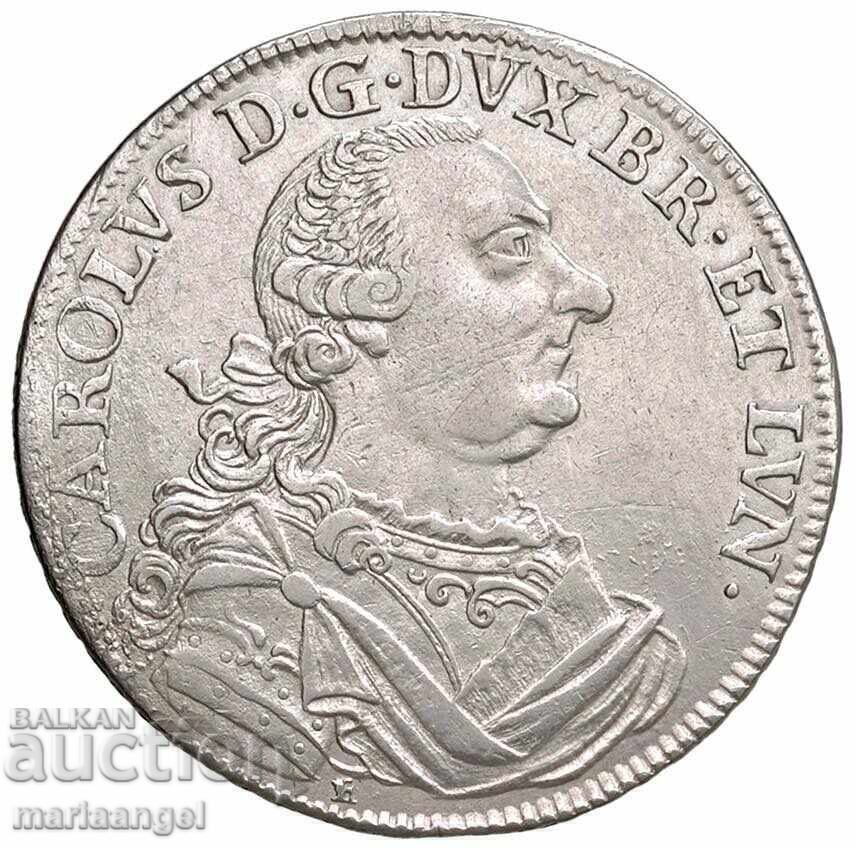 Δημοπρασία 2/3 τάληρο 1764 Braunschweig-Lüneburg Κάρολος Α' Γερμανία ασήμι