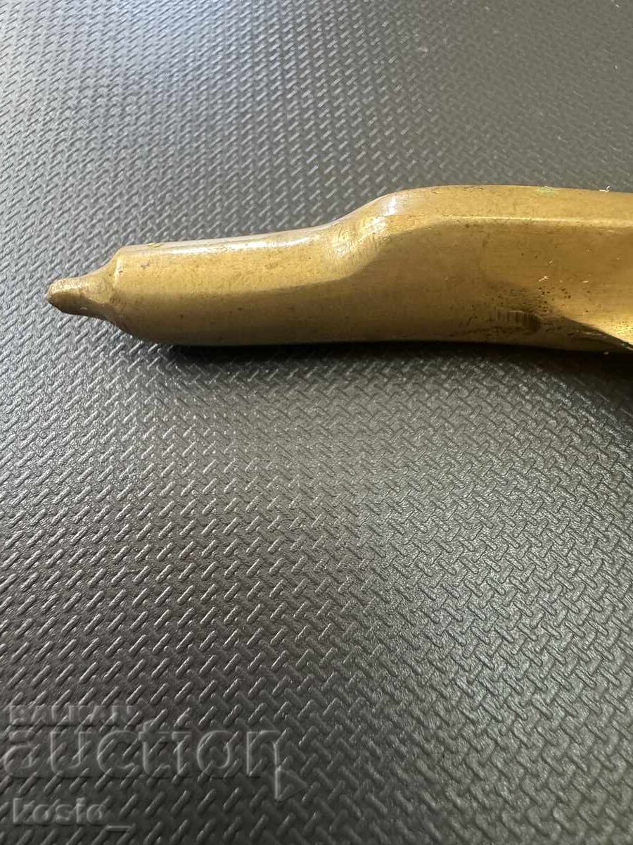 Auction  Old brass airplane - toy