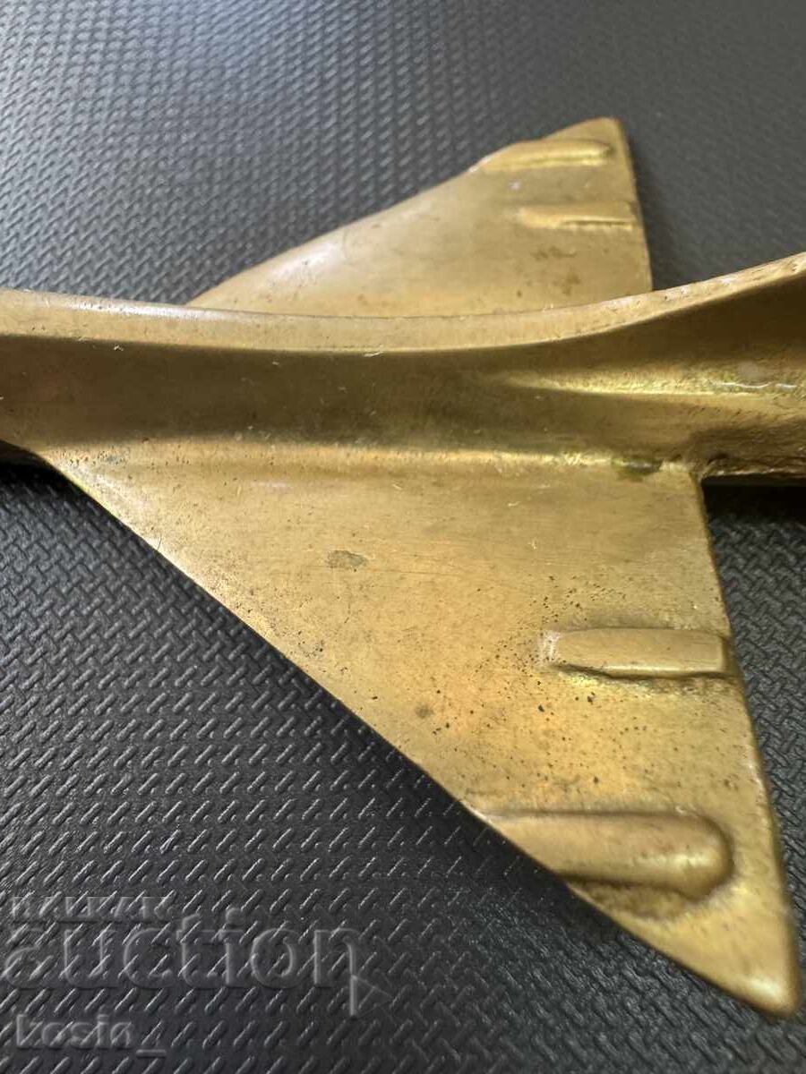 Delivery of Old brass airplane - toy