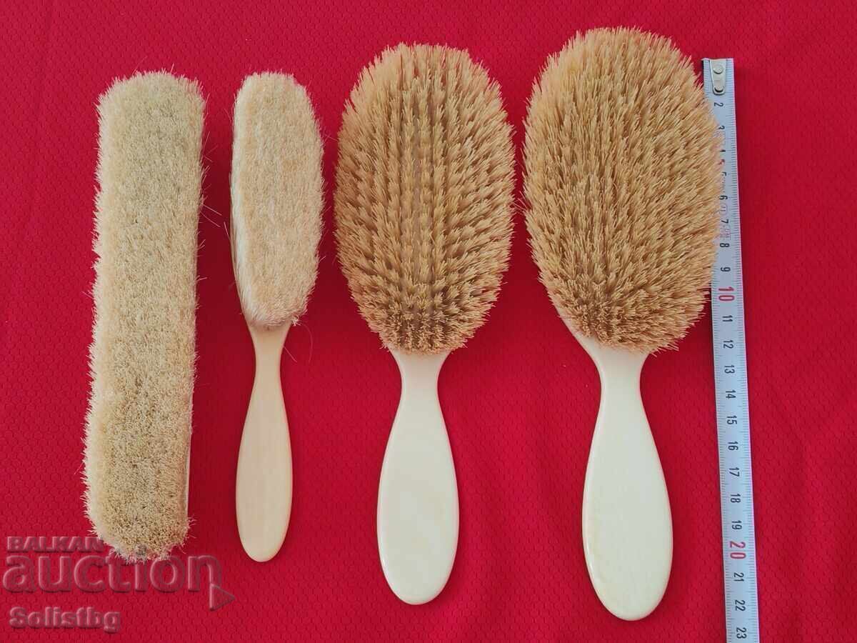 Livrarea Accesorii de toaletă, fildeș cu monogramă argintie