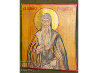 Icoană contemporană pictată manual, tempera, Sfântul Ioan de Rila