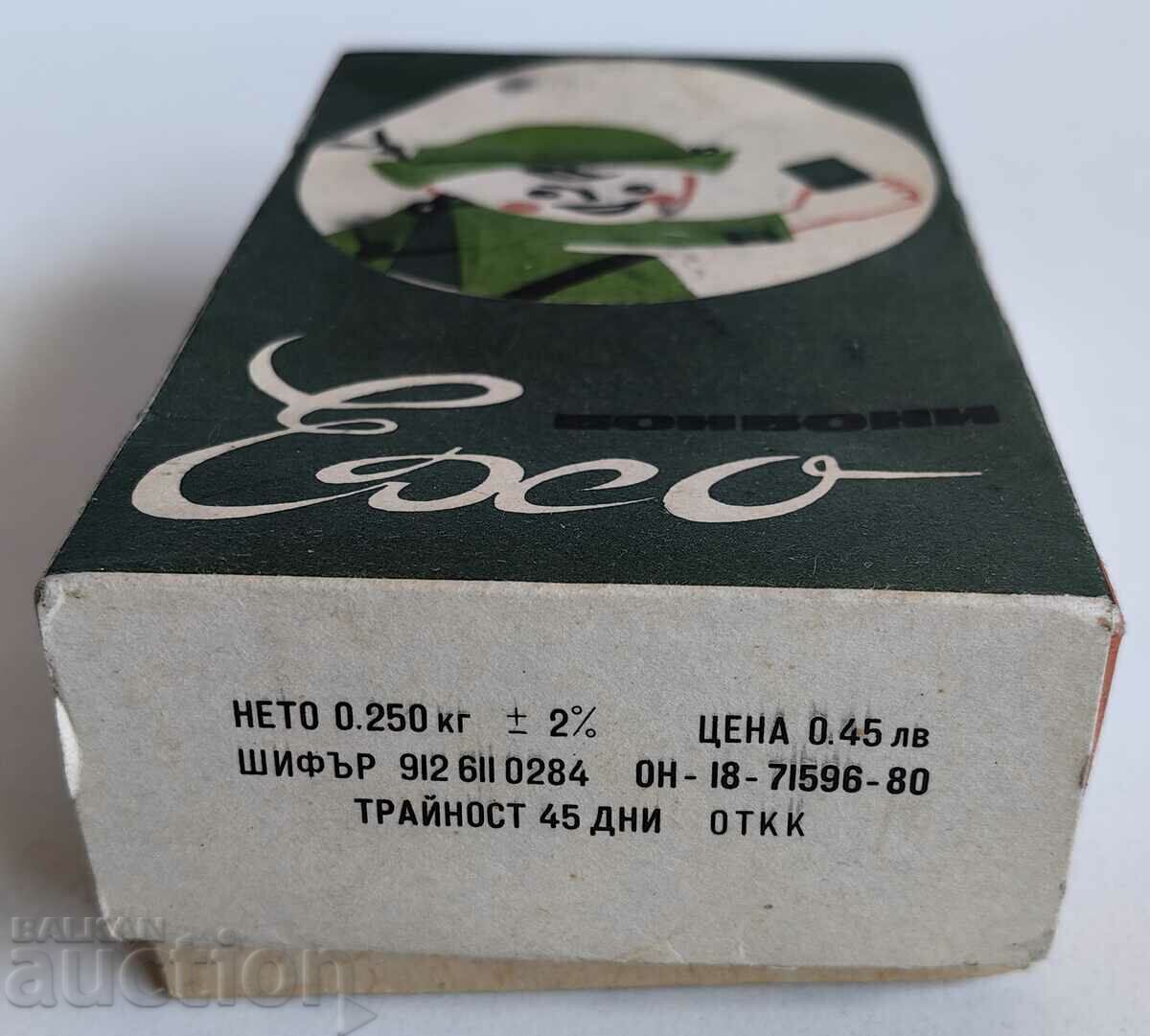 РЯДКА СОЦ КУТИЯ ОТ ДЕТСКИ БОНБОНИ ЕХО ЗАХАРЕН ПЛОВДИВ с цена 29.00 лв. | € 14.83