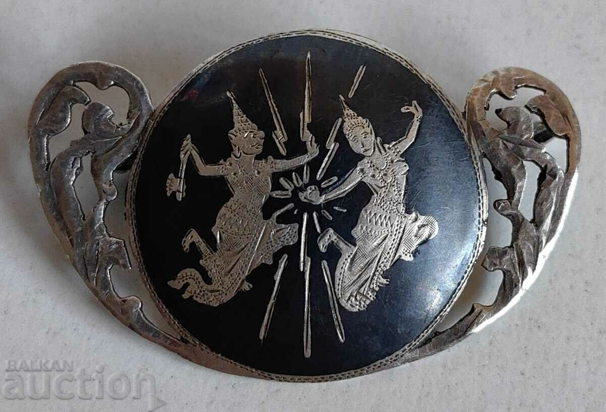 ΠΑΛΙΑ ΜΕΓΑΛΗ ΚΑΡΦΙΛΑ ΑΣΗΜΕΝΙΑ 925 με τιμή 75.00 BGN | € 38.35