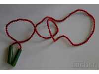 Jucărie socială pentru copii, coardă de sărit, sfoară de sărit, epoca socialistă