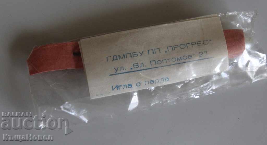 SOCIAL NEEDLE WITH PEARL UNUSED JEWELRY BROOCH JEWELRY LABEL - 5