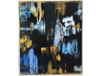 Tablou de Dora Dragneva - "Momente aurii - albastre" Abstracție