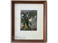 Νικόλα Ριζόφ πίνακας - “Λουλούδια” νεκρή φύση