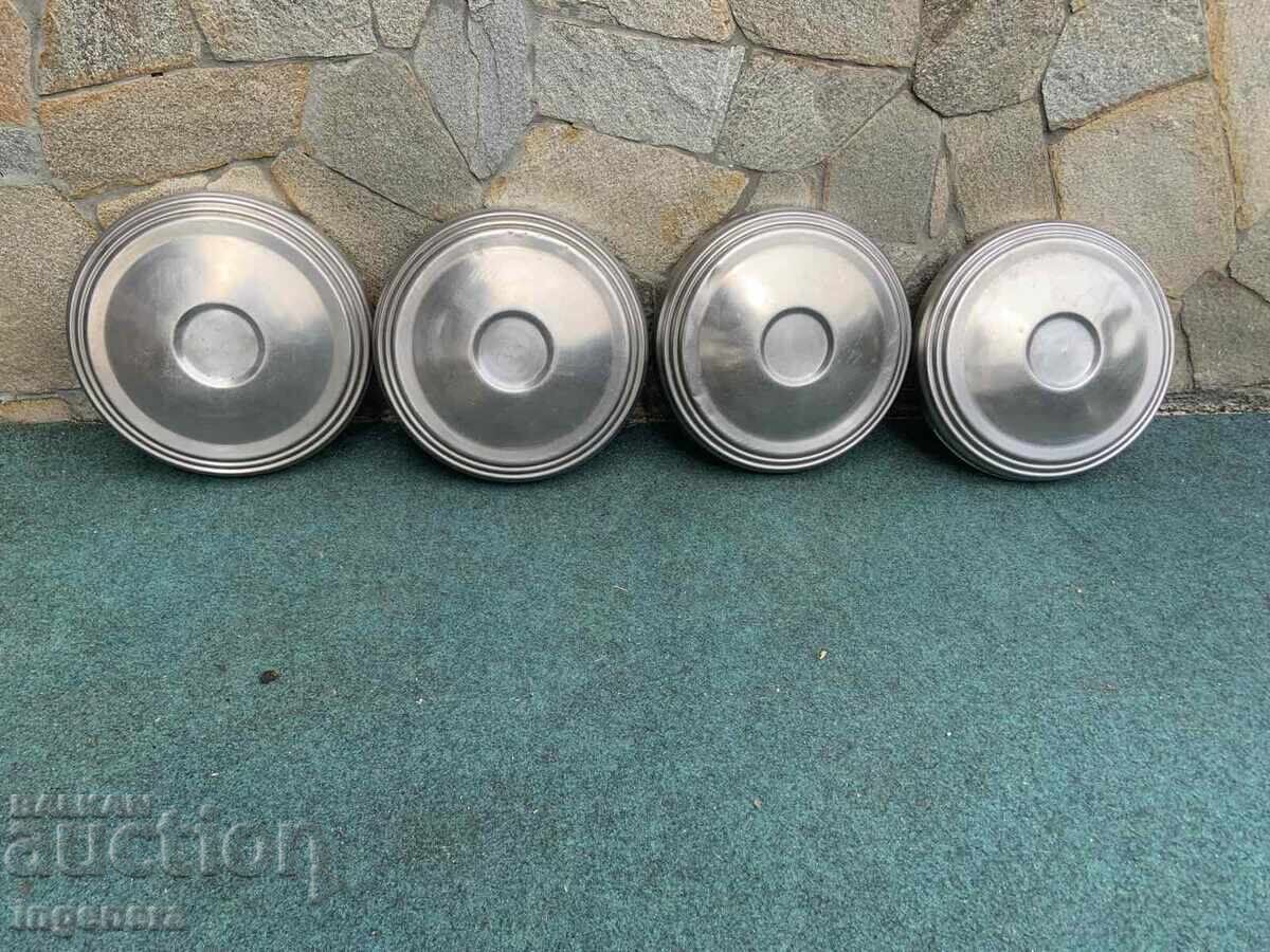 TAS TASOANE METALICE RETRO PENTRU VOLGA-4 BUC