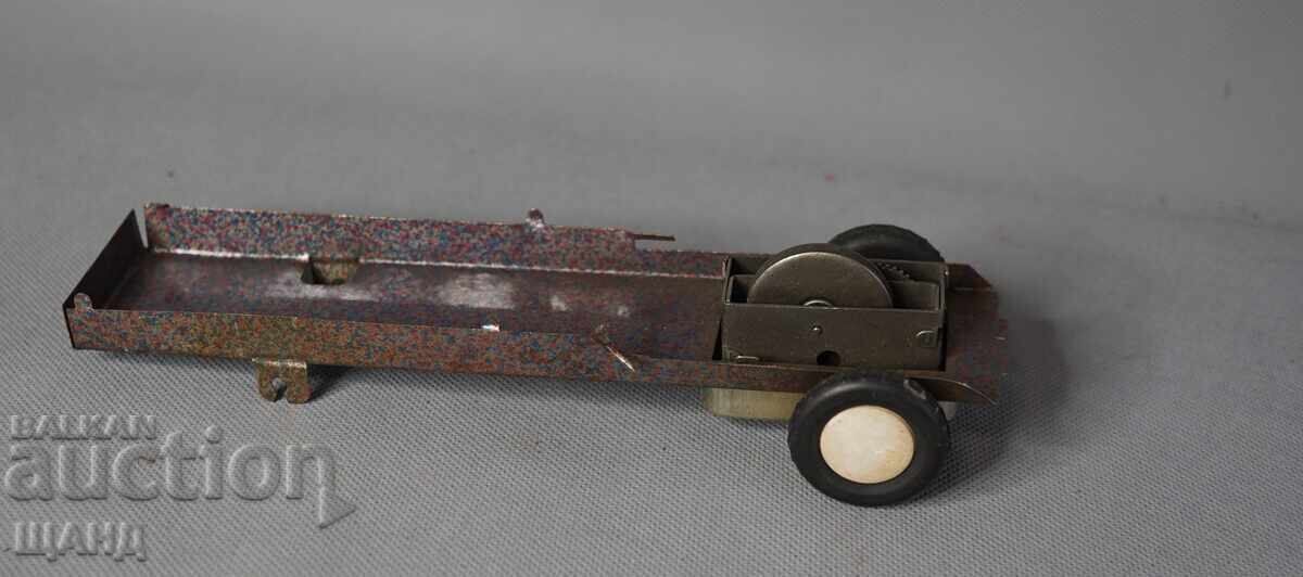 Дъно с гуми Стара метална Играчка модел автобус Дъно с гуми Стара метална Играчка модел автобус