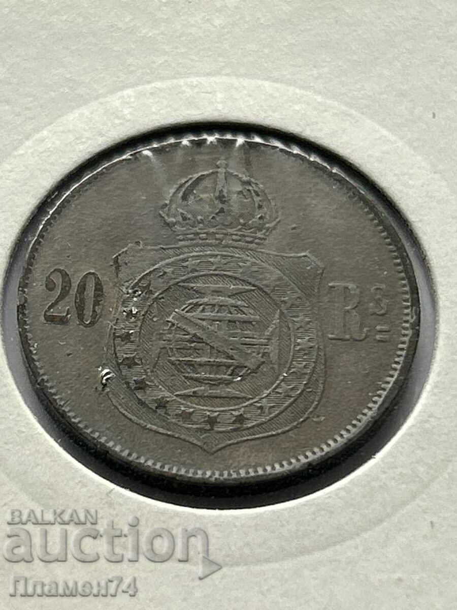 20 curse 1869 Brazilia cu preț 8.00 BGN | € 4.09