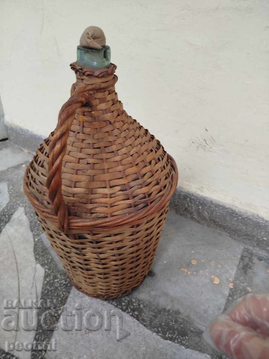 Woven demijohn with price 18.00 BGN | € 9.20
