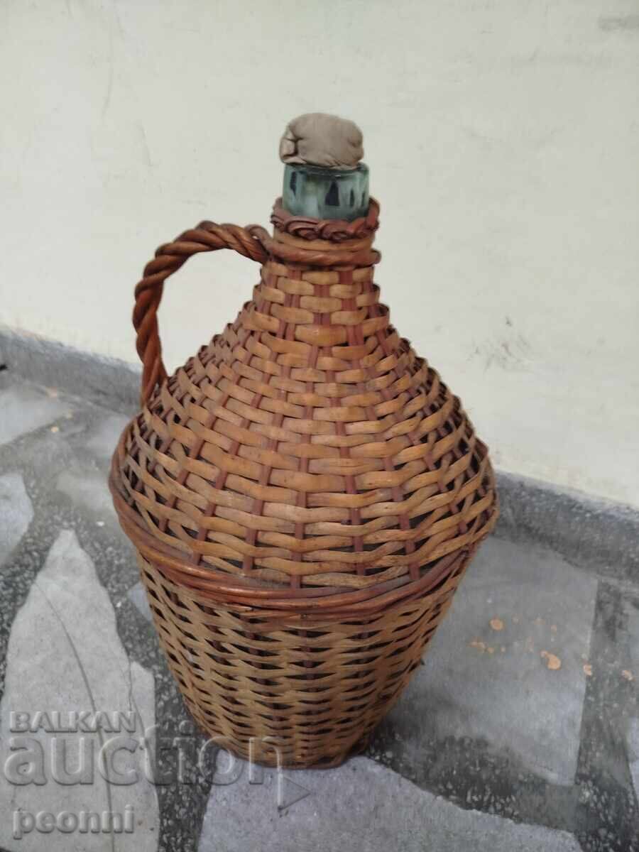 Auction  Woven demijohn