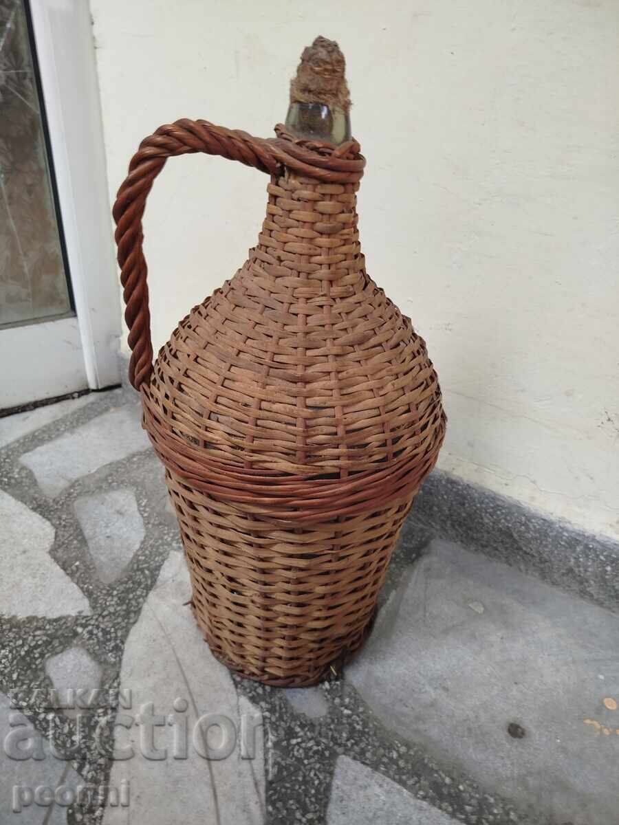 Auction  Woven demijohn