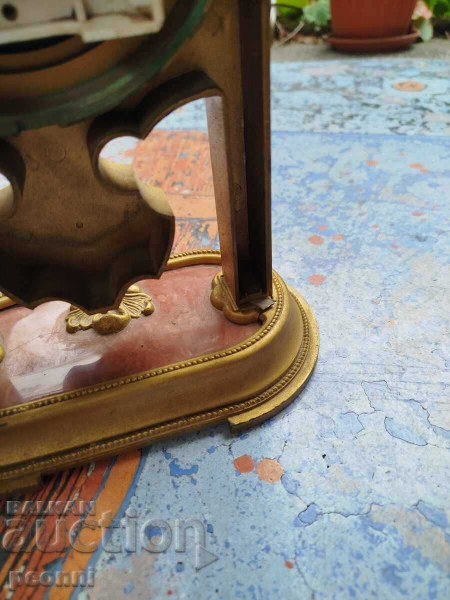 Επιτραπέζιο ρολόι Κεχριμπάρι-χαλαζίας - 5