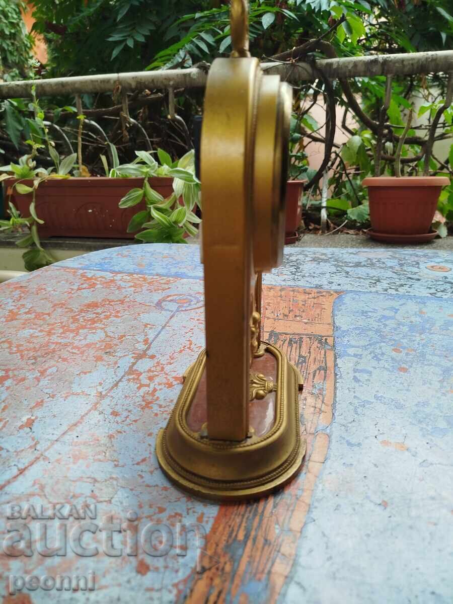 Επιτραπέζιο ρολόι Κεχριμπάρι-χαλαζίας - 6