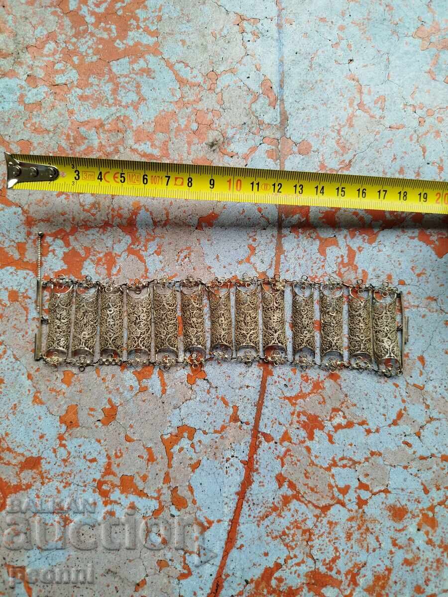 Стара сребърна гривна -филигран Стара сребърна гривна -филигран