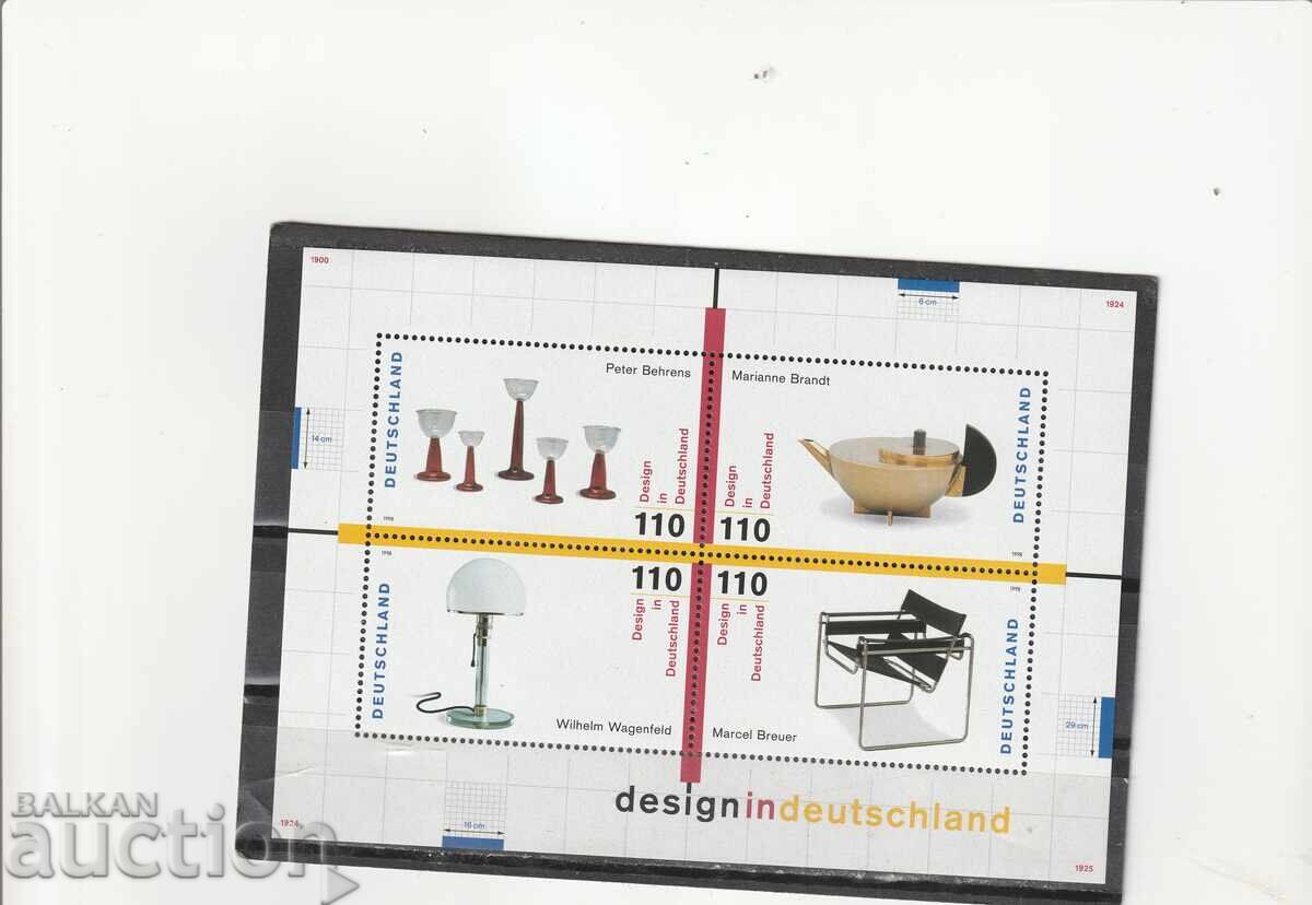 Γερμανία 1998, Σχεδιασμός στη Γερμανία, μπλοκ καθαρό