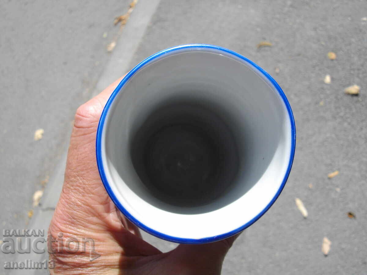 Social Porcelain Vase Cavalry Collection Porcelain Razgrad 1987 - 6