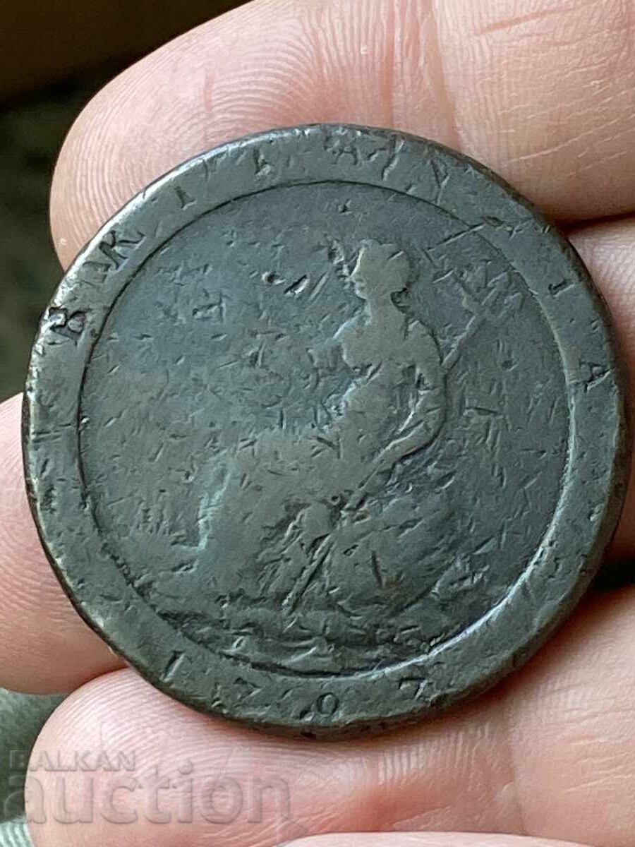 UK 1 Penny 1797 George III Copper Coin with price 43.00 BGN | € 21.99