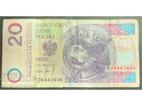 Poland 20 Zlotych 1994 Pick 174a Ref 2606