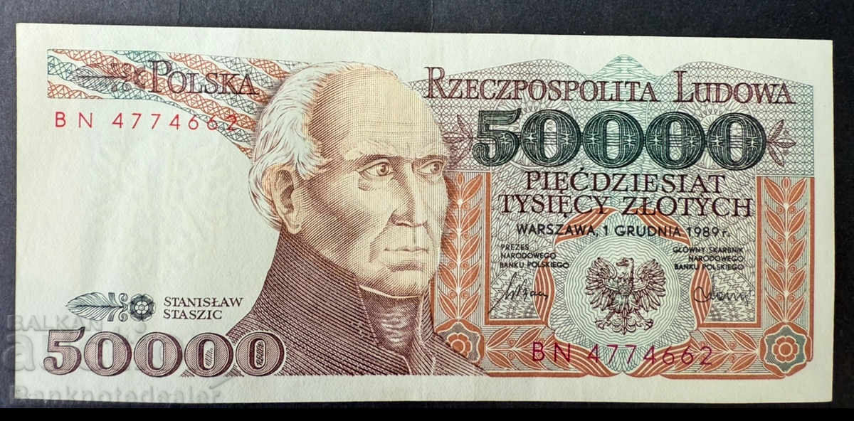 Polonia 50000 Zloti 1989 Pick 153