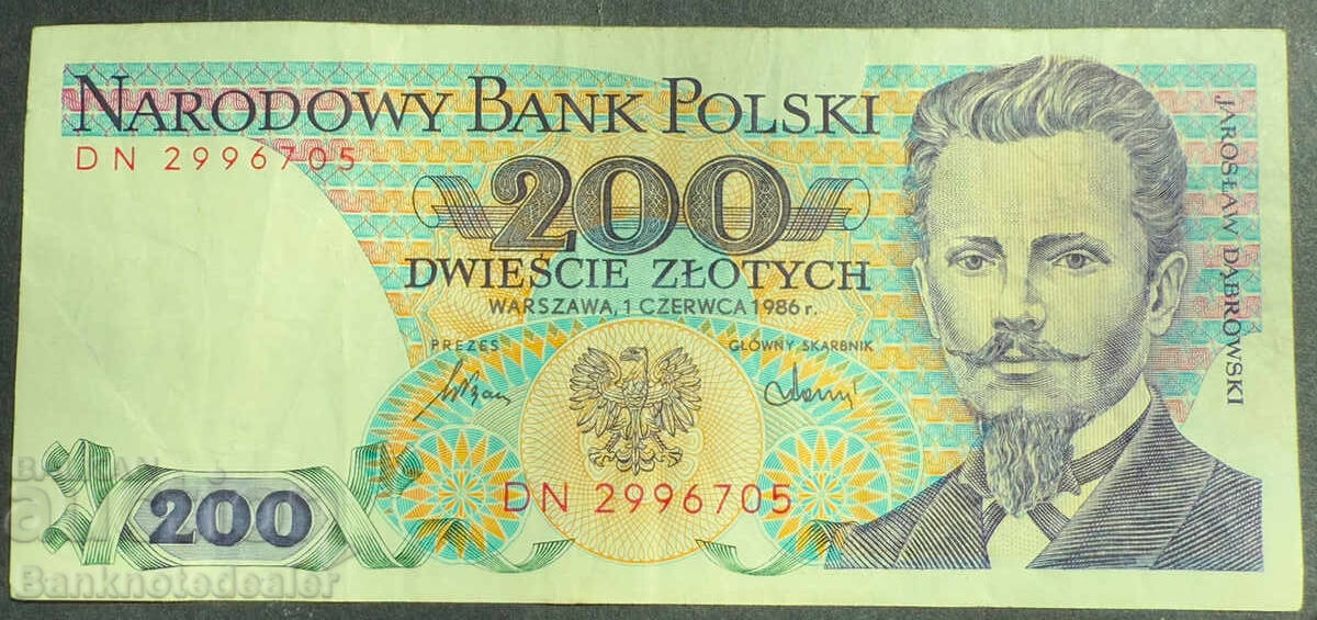 Polonia 200 Zloti 1986-86 Pick 144c