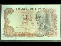 Spania 100 Pesetas 1970 Pick 152 Ref 1045 Unc
