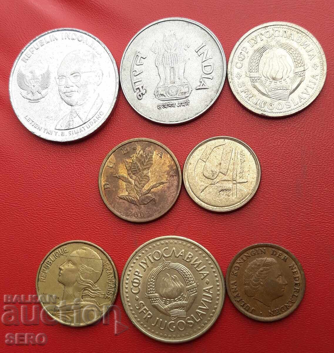 Mixed lot of 8 coins with price 1.00 BGN | € 0.51
