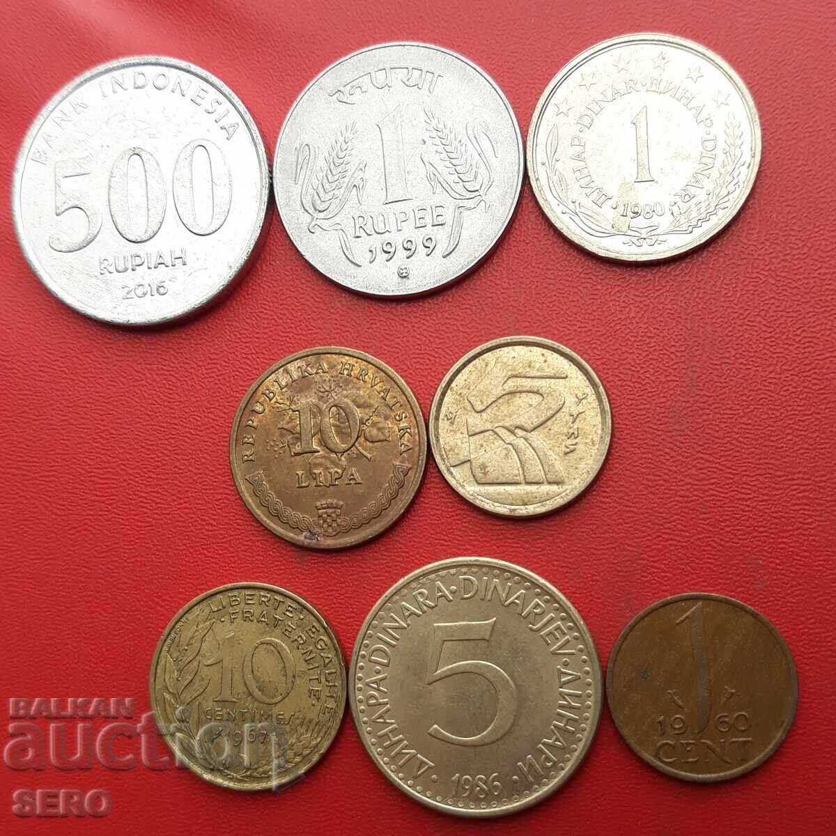 Mixed lot of 8 coins