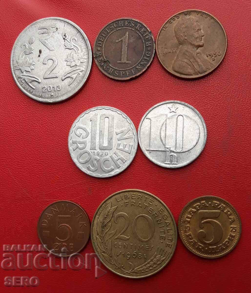 Mixed lot of 8 coins Mixed lot of 8 coins