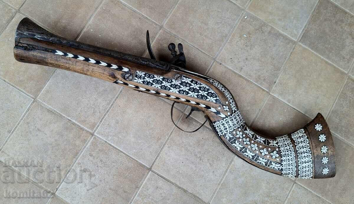 Auction  Flintlock blunderbuss, pistol, flintlock, rifle, musket, gun