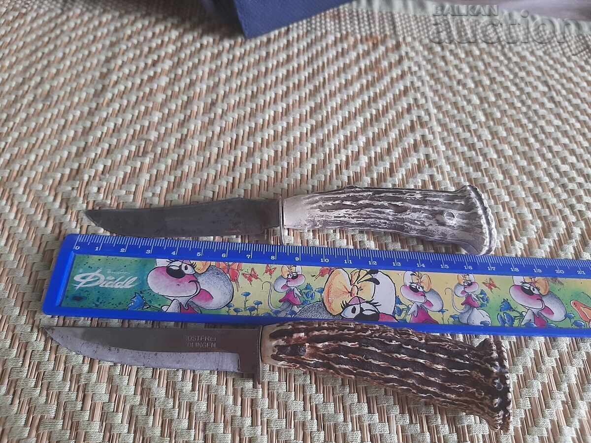 2 μικρά κυνηγετικά μαχαίρια, μαχαίρι με τιμή 15.00 BGN | € 7.67 2 μικρά κυνηγετικά μαχαίρια, μαχαίρι με τιμή 15.00 BGN | € 7.67