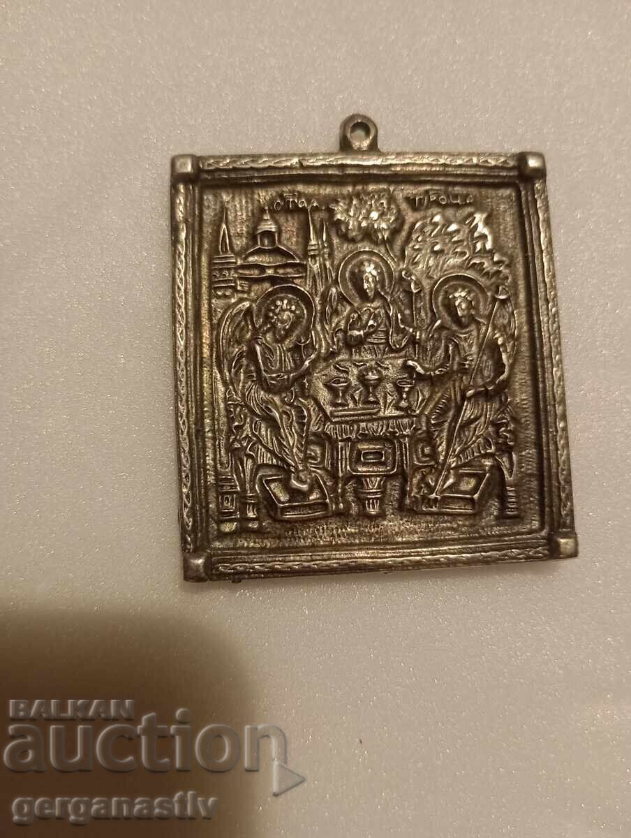 Old metal icon "Holy Trinity" Old metal icon "Holy Trinity"