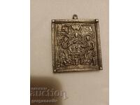 Стара метална икона "Света Троица"