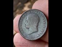 Italy 1 soldo 1811 Napoleon Bonaparte copper coin
