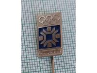 Badge - Winter Olympics Sarajevo 1984