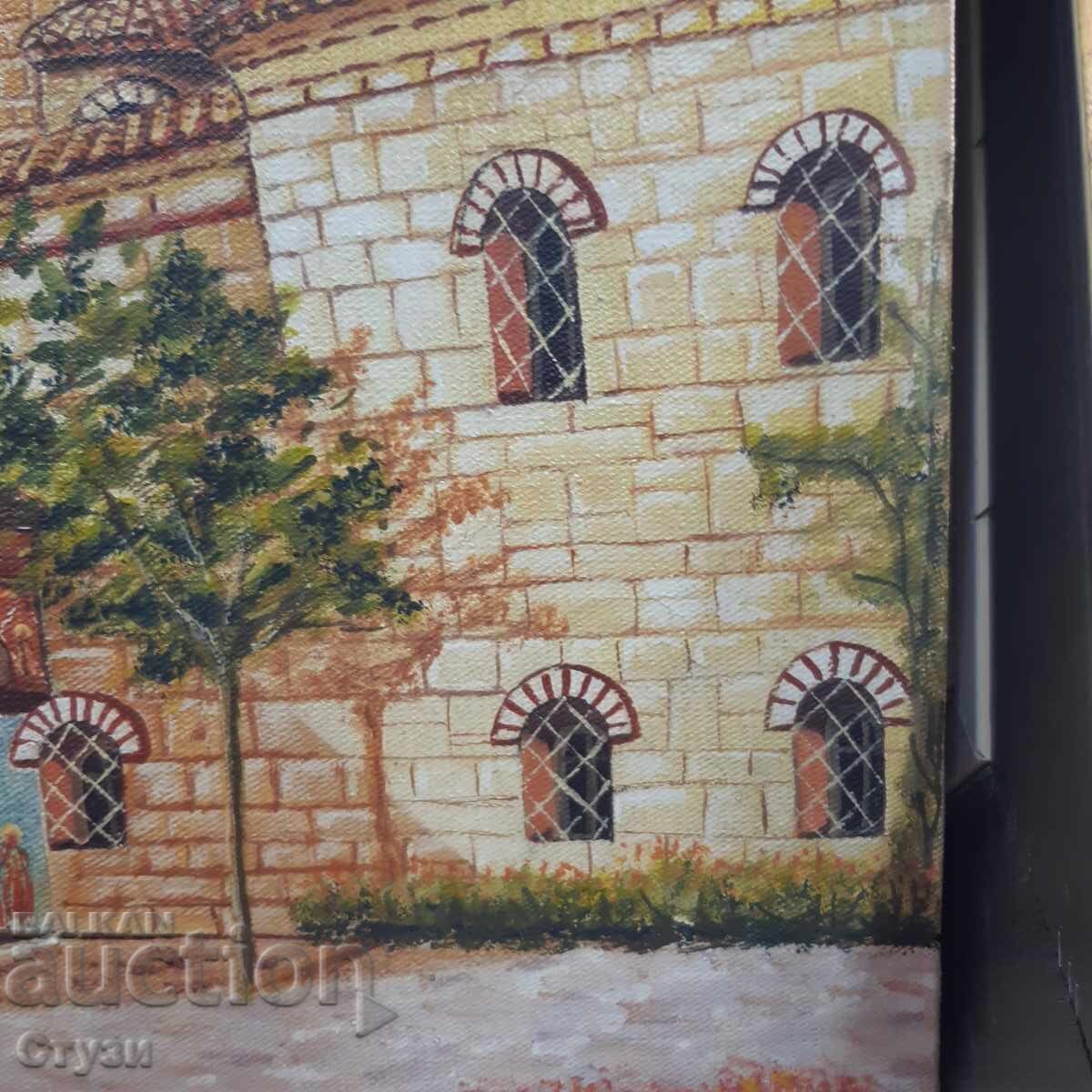 "Bachkovo Monastery" by DM, oil, 54.5 x 45 cm - Sale - 5