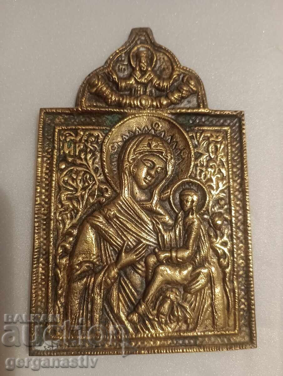 Παλιά μεταλλική εικόνα "Παναγία" με τιμή 70.00 BGN | € 35.79