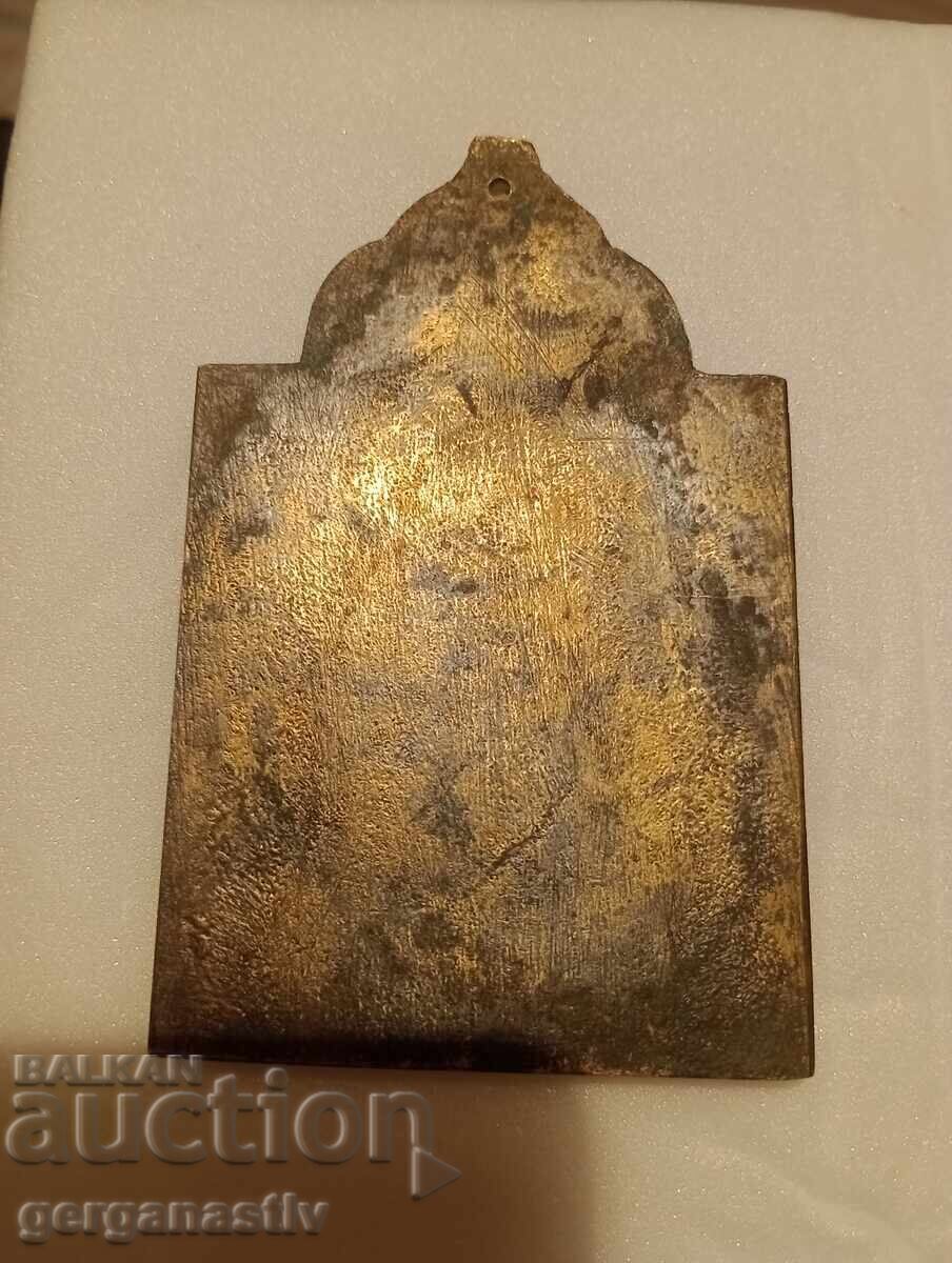 Δημοπρασία Παλιά μεταλλική εικόνα "Παναγία"