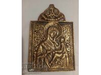 Παλιά μεταλλική εικόνα "Παναγία"