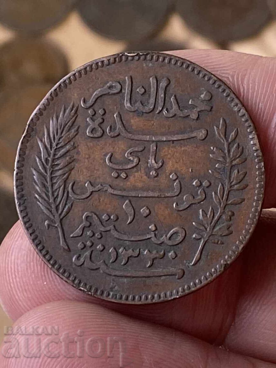 Γαλλική Τυνησία 10 σεντίμια 1912 με τιμή 9.00 BGN | € 4.60 Γαλλική Τυνησία 10 σεντίμια 1912 με τιμή 9.00 BGN | € 4.60