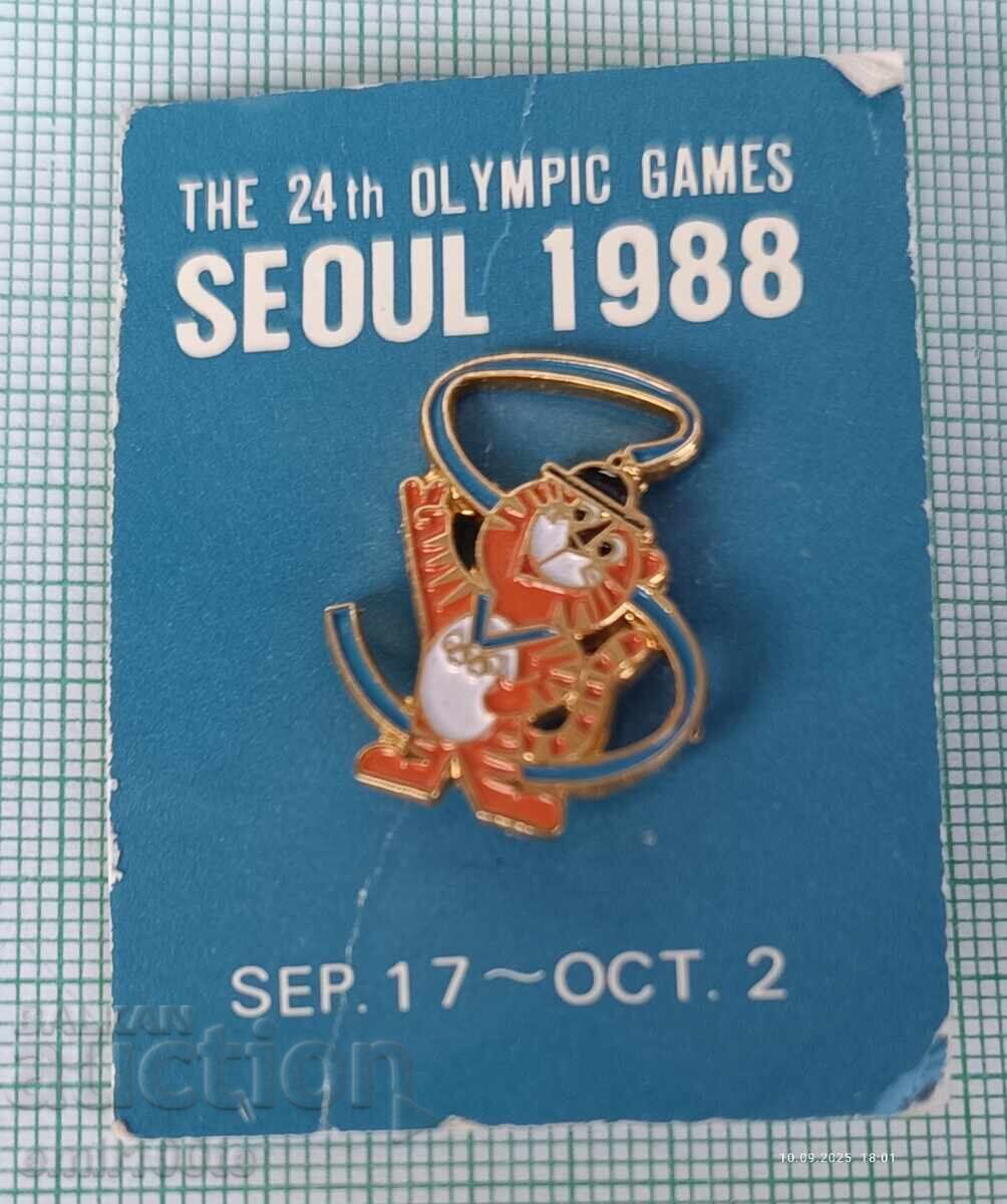 Badge - Seoul 1988 Olympics South Korea Hodori Badge - Seoul 1988 Olympics South Korea Hodori