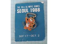 Badge - Seoul 1988 Olympics South Korea Hodori