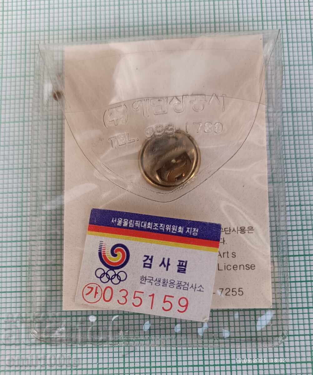 Badge - Seoul 1988 Olympics South Korea Hodori - 5